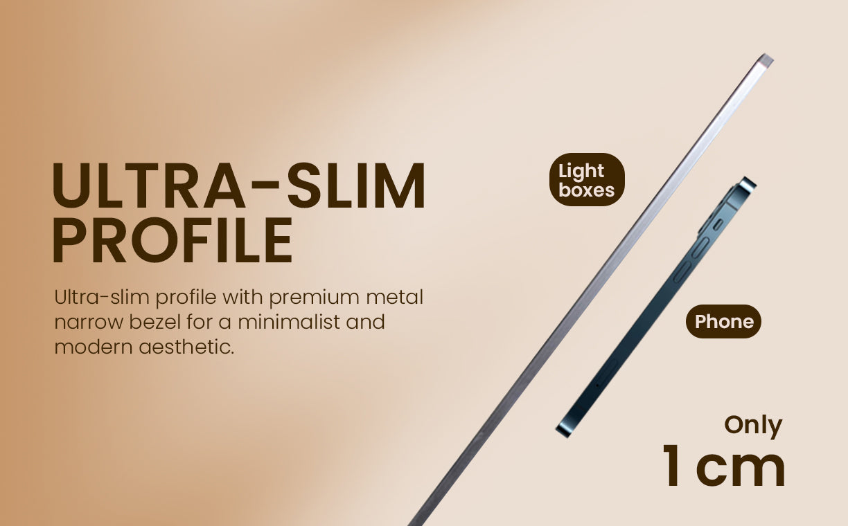 thin as a mobile phone and narrow bezel featuring wide viewing area