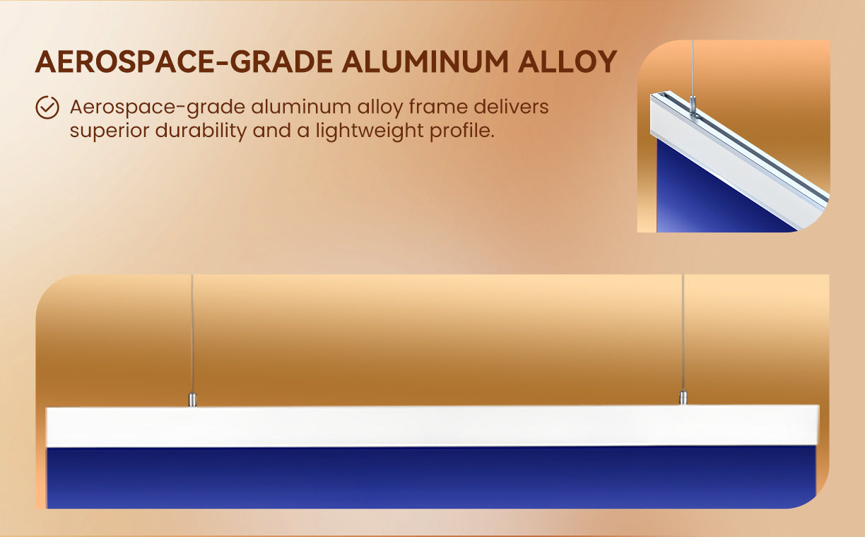 aluminum alloy frame and a lightweight profile