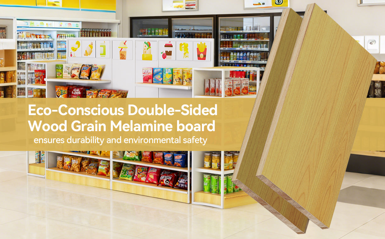 Wood grain melamine board ensures durability and environmental safety