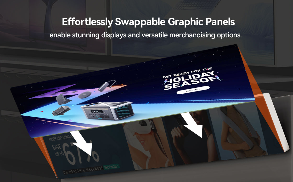 effortlessly swappable graphic panels