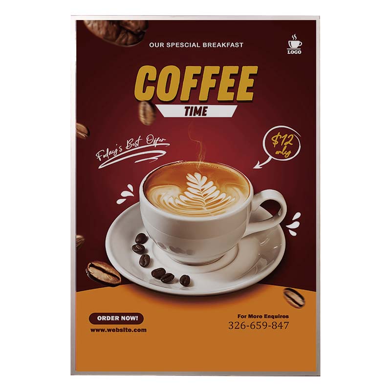 CERES Indoor Use Only - Ultra-Thin LED Light Box Sign for Business Advertising Use