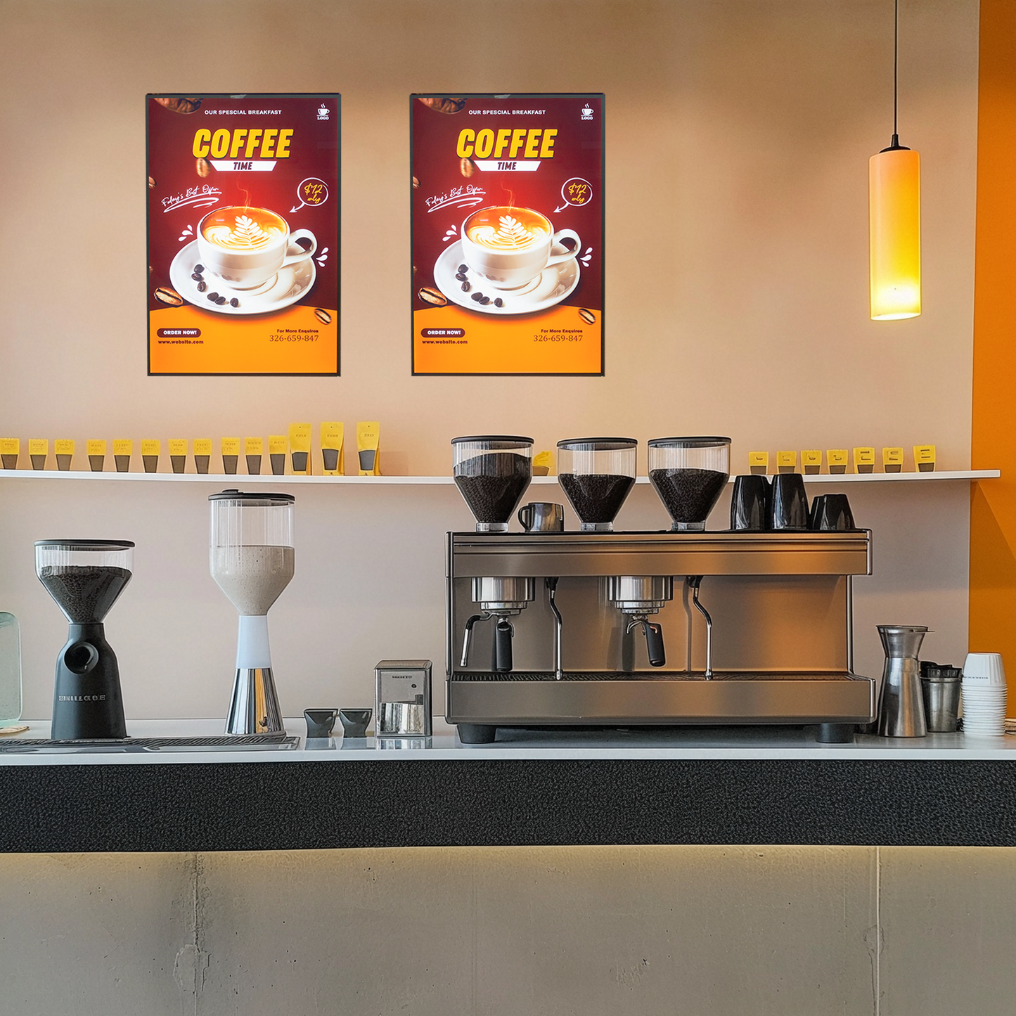 CERES Indoor Use Only - Ultra-Thin LED Light Box Sign for Business Advertising Use