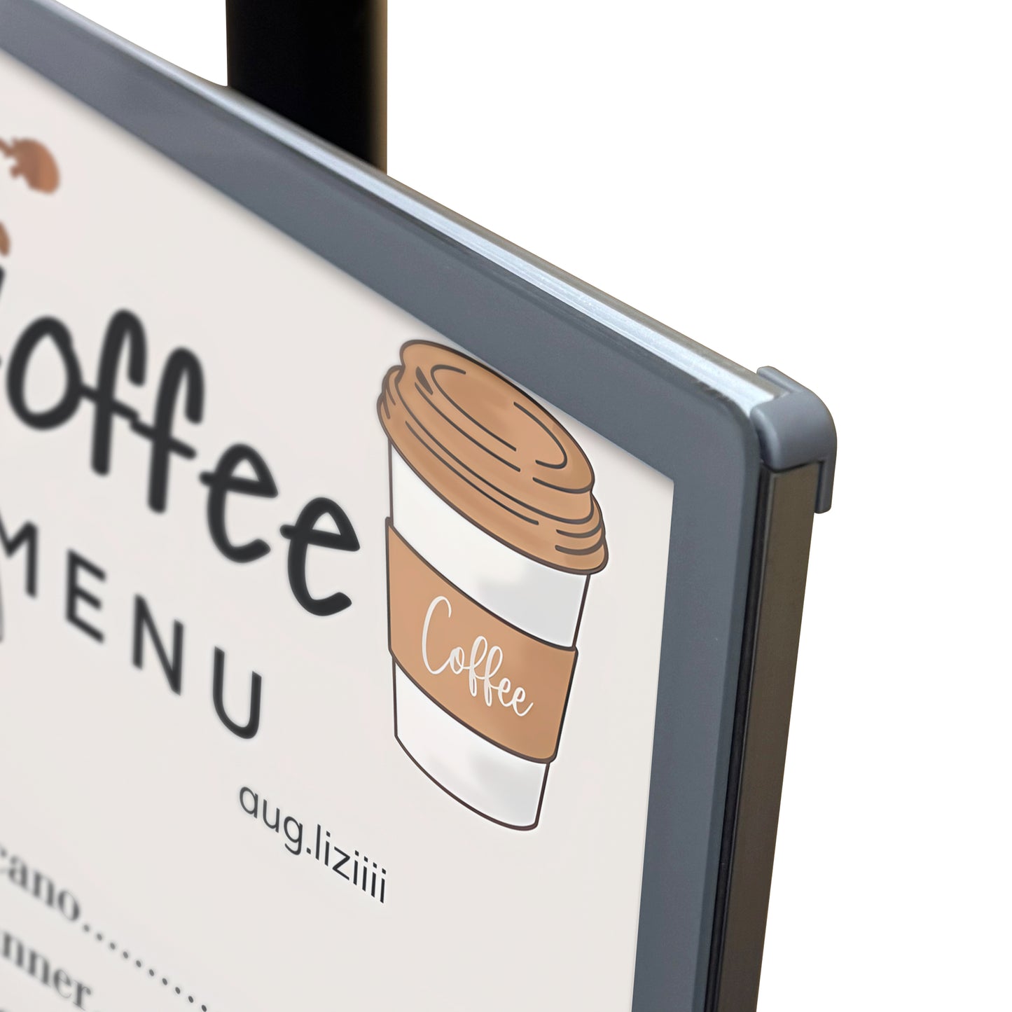 CERES Indoor Use Only - Top-hanging Menu Board Display Spliced Available Advertising Light Box Sign for Shops