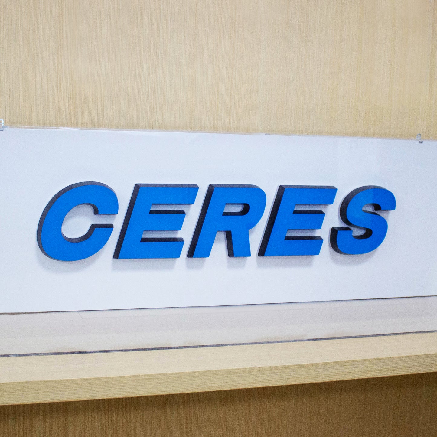 CERES Indoor & Outdoor Use - Mini LED Acrylic Letters with Transparent Acrylic Box(Customized Letter /Color)