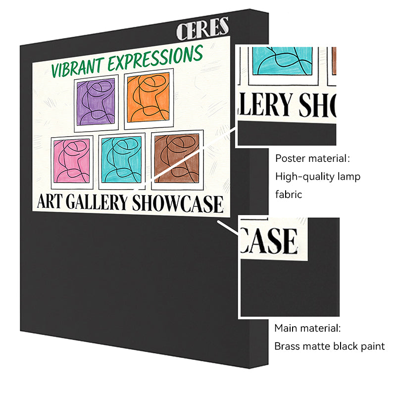 material of fabric LED light box 