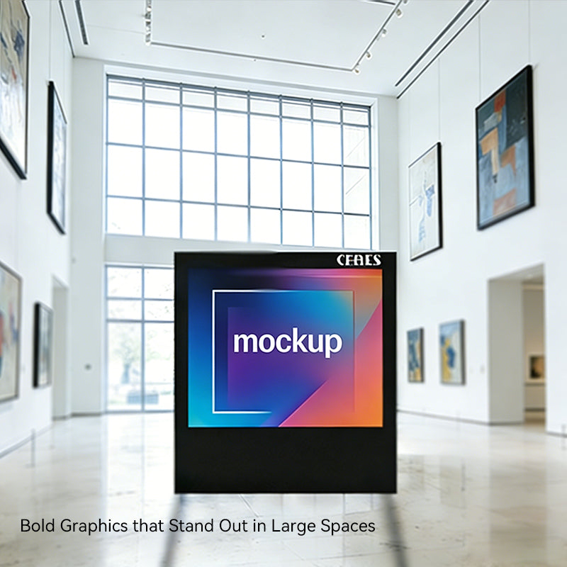 Large-format fabric light box are suitable for exhibition halls.