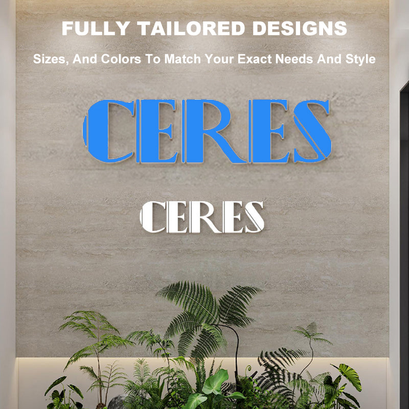 customized mini LED acrylic sign letters with personalized design on size and colors
