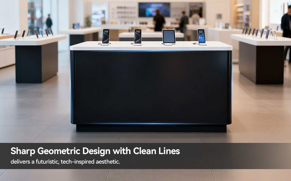 sharp geometric design with clean lines 