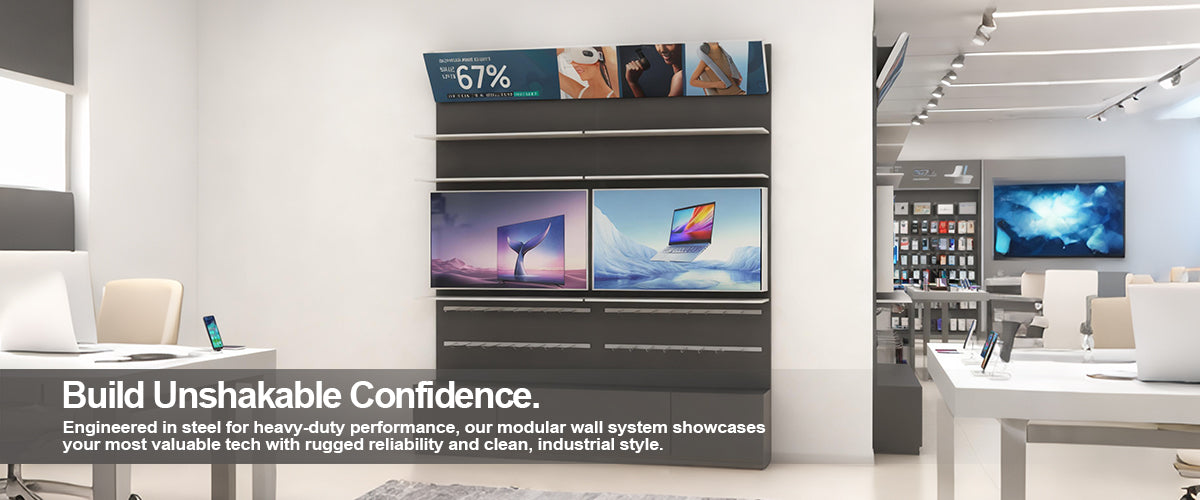 Wall-mounted display cabinets that significantly save space