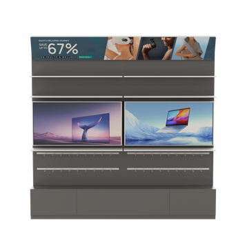 metal wall mobile accessory display cabinet for retail mobile accessories
