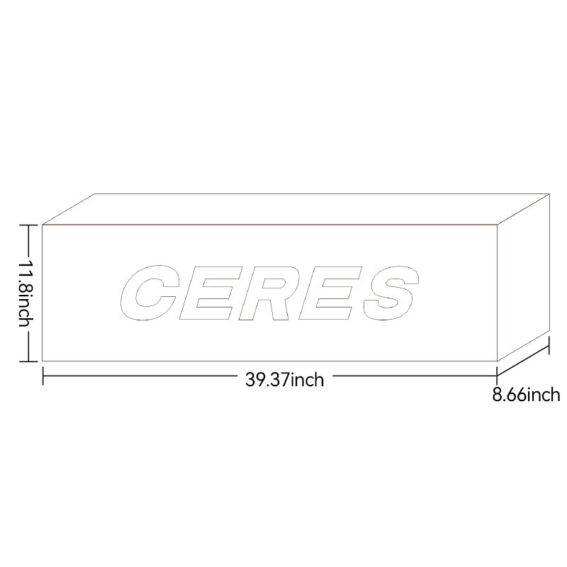 CERES Mini LED Acrylic Letters with Transparent Acrylic Box（Customized Letter /Color）- Indoor & Outdoor Use