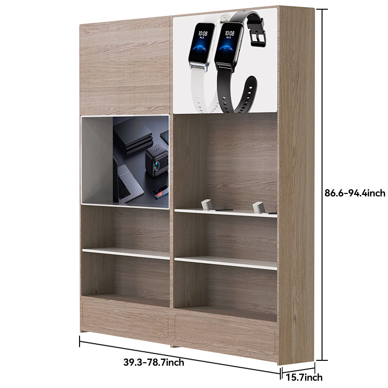 CERES Customizable Wall-Mounted 3C Display System - Modular Combination Cabinet for Retail Stores
