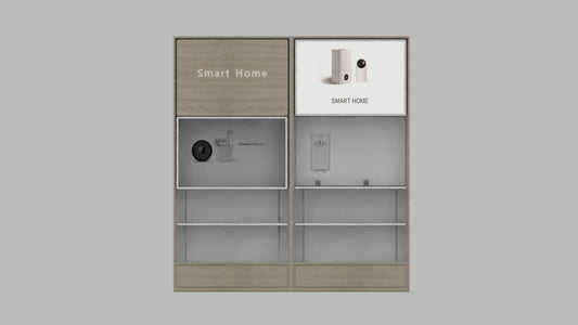 CERES Customizable Wall-Mounted 3C Display System - Modular Combination Cabinet for Retail Stores