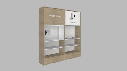 CERES Customizable Wall-Mounted 3C Display System - Modular Combination Cabinet for Retail Stores