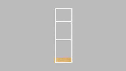 CERES Double-Sided Wood Grain Melamine Panel Island Rack - Farmhouse-Style Central Display for Grocery Stores