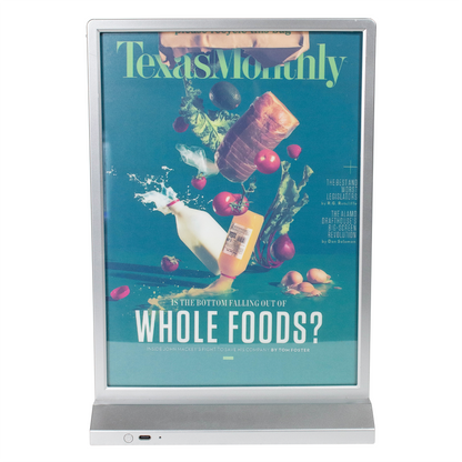 CERES Indoor Use Only - Rechargeable Desktop Display Double Side Advertising Light Box Sign