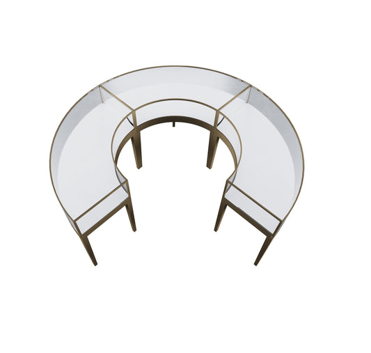 CERES Premium Tempered Glass Round Showcase - Jewelry & Watch Display Counter for High-End Stores