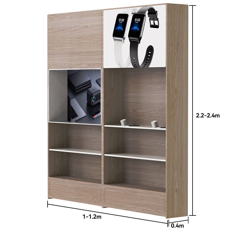 CERES Customizable Wall-Mounted 3C Display System - Modular Combination Cabinet for Retail Stores