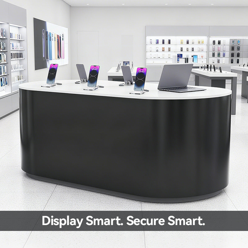 CERES Premium Anti-Theft Island Display for Electronics - Retail Experience Station for Flagship Stores