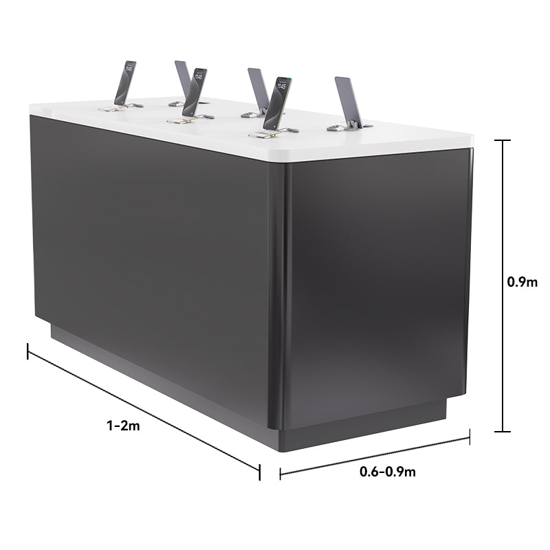 CERES Digital Device Island Experience Table - Retail Display with Anti-Theft System for Stores（Square）
