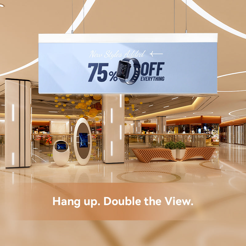 CERES Top-hanging Poster Changeable Double Side Advertising Light Box Sign - Indoor Use Only