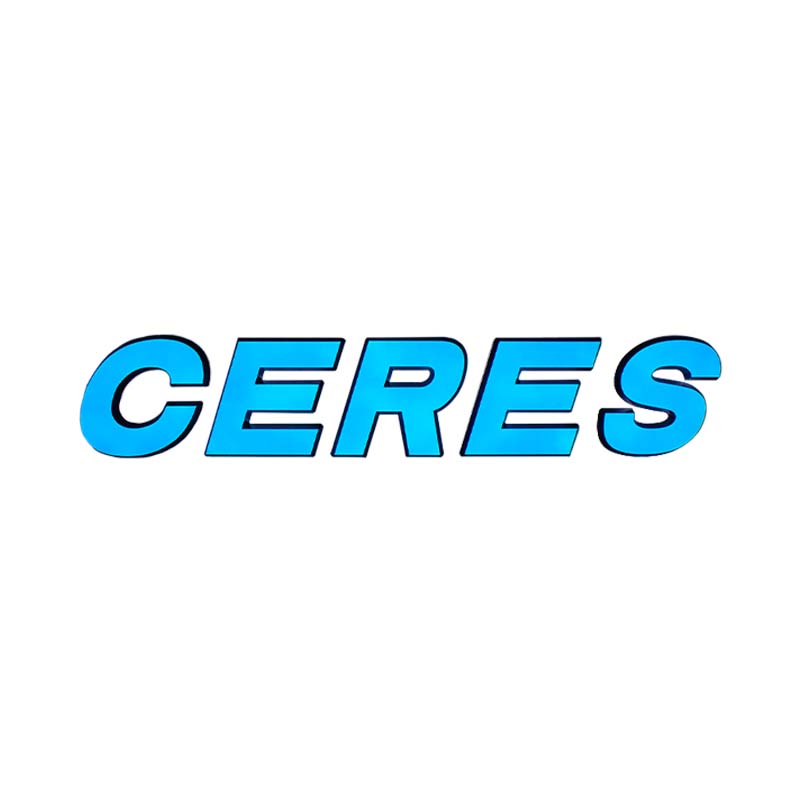 CERES Mini LED Acrylic Letters with Transparent Acrylic Box（Customized Letter /Color）- Indoor & Outdoor Use