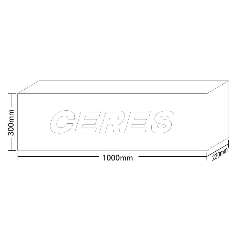 CERES Mini LED Acrylic Letters with Transparent Acrylic Box（Customized Letter /Color）- Indoor & Outdoor Use
