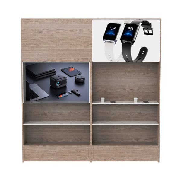 CERES Customizable Wall-Mounted 3C Display System - Modular Combination Cabinet for Retail Stores